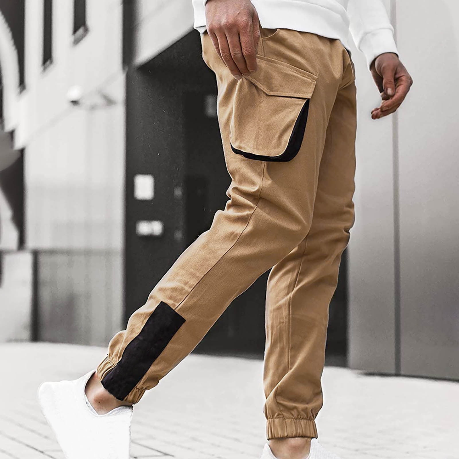 Men's Cargo Pants | Cargo Pants Men | Hip Hop Ribbon | Men Trousers |  Streetwear - Cargo Pants - Aliexpress